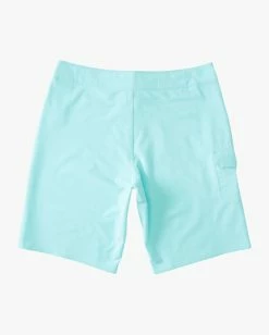 Promo 😍 Billabong Boys' All Day Pro Boardshorts 18" AQUA HEATHER 🎁 -boys Sales Store abbbs00139 billabongf aqh bck1 1