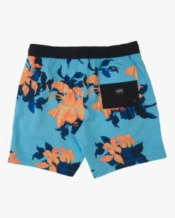 Best deal 👍 Billabong Boy's Sundays Layback Boardshorts 16" NEON BLUE ✨ -boys Sales Store abbbs00158 billabongf nbu bck1 1