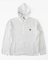 Cheapest ๐คฉ Billabong Boy's Boundary Half-Zip Hooded Fleece GREY HEATHER โ๏ธ