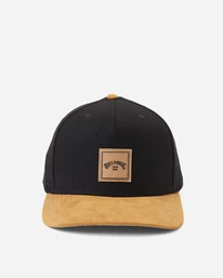 Promo ⭐ Billabong Boys' Stacked Up Snapback Hat BLACK/TAN ⭐
