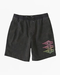 Hot Sale 🛒 Billabong Boy's Riot Layback Boardshorts BLACK 🎉