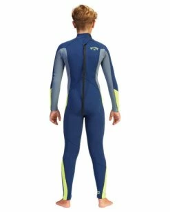 Hot Sale 😍 Billabong Boys' 3/2 Absolute Back Zip Full Wetsuit NAVY 😍 -boys Sales Store abbw100116 billabongw nvy bck1 1