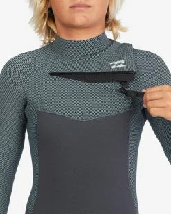 Discount 🥰 Billabong Boy's 3/2 Revolution Chest Zip Full Wetsuit ANTIQUE BLACK 🔥 -boys Sales Store abbw100123 billabongv aqk dtl2 1