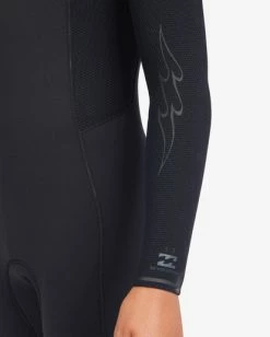 New 🌟 Billabong Boy's 4/3 Revolution Chest Zip Full Wetsuit BLACK 🌟 -boys Sales Store abbw100124 billabongw blk dtl2 1