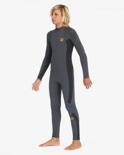 Best reviews of ✨ Billabong Boy's 3/2 Absolute Back Zip Full Wetsuit NEON NIGHT 😍 -boys Sales Store abbw100126 billabongw gra frt1 1