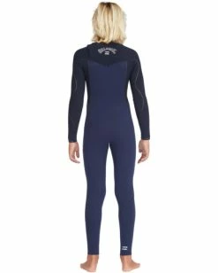 Best Pirce 😍 Billabong Boy's 4/3 Furnace Comp Chest Zip Full Wetsuit NAVY 💯 -boys Sales Store abbw100133 billabongw nvy bck1 1