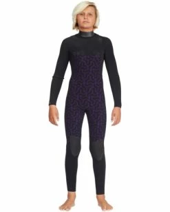 Best Pirce 😍 Billabong Boy's 4/3 Furnace Comp Chest Zip Full Wetsuit NAVY 💯 -boys Sales Store abbw100133 billabongw nvy dtl3 1