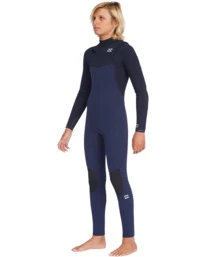 Best Pirce ๐ Billabong Boy's 4/3 Furnace Comp Chest Zip Full Wetsuit NAVY ๐ฏ