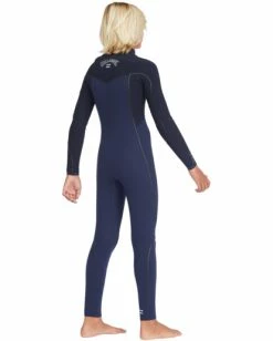 Best Pirce 😍 Billabong Boy's 4/3 Furnace Comp Chest Zip Full Wetsuit NAVY 💯 -boys Sales Store abbw100133 billabongw nvy sd3 1