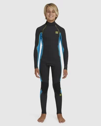 Flash Sale ⌛ Billabong Boys' 3/2 Absolute Back Zip Full Wetsuit NEON NIGHT 🎁