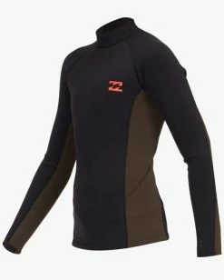 Best deal ⌛ Billabong Boys' 2mm Revolution Interchange Long Sleeve Wetsuit Jacket BLACK COFFE 🧨 -boys Sales Store abbw800104 billabongv ktq0 frt1 1