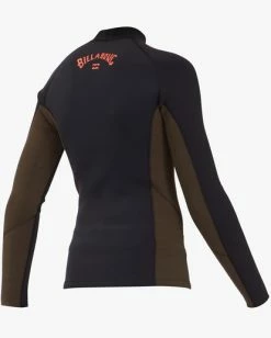 Best deal ⌛ Billabong Boys' 2mm Revolution Interchange Long Sleeve Wetsuit Jacket BLACK COFFE 🧨 -boys Sales Store abbw800104 billabongv ktq0 sd3 1