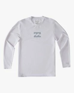 New 🧨 Billabong Boys' All Day Wave Loose Fit Long Sleeve Surf Tee DUSTY MELON ❤️ -boys Sales Store abbwr00105 billabongf wht frt1 1