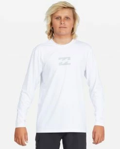 New 🧨 Billabong Boys' All Day Wave Loose Fit Long Sleeve Surf Tee DUSTY MELON ❤️ -boys Sales Store abbwr00105 billabongw wht sd2 1