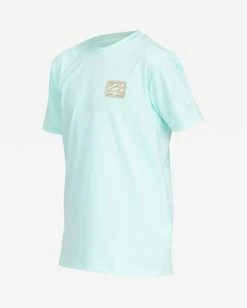 Cheap 😉 Billabong Boy's Crayon Wave Loose Fit Short Sleeve Surf Tee MINT 😉 -boys Sales Store abbwr00130 billabongv mnt sd1 1