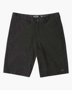 Budget ✔️ Billabong Boys' Crossfire Slub Shorts 18" NAVY 👏 -boys Sales Store abbws00101 billabongf blk frt1 1