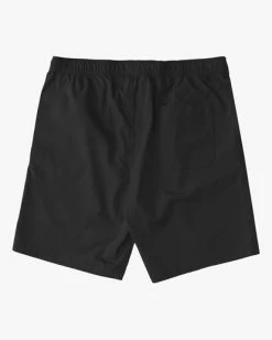 Flash Sale 💯 Billabong Boys' Layback Twill Elastic Waist Shorts 16" BLACK 🌟 -boys Sales Store abbws00120 billabongf blk bck1 1