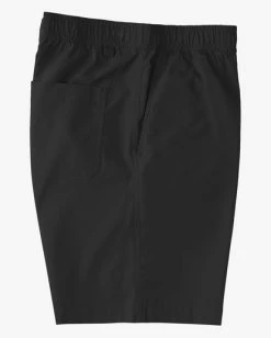 Flash Sale 💯 Billabong Boys' Layback Twill Elastic Waist Shorts 16" BLACK 🌟 -boys Sales Store abbws00120 billabongf blk sd2 1