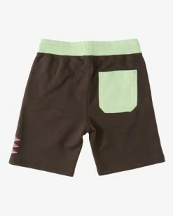 Promo 😀 Billabong Boy's United Elasticized Shorts RAVEN ❤️ -boys Sales Store abbws00129 billabongf rav bck1 1