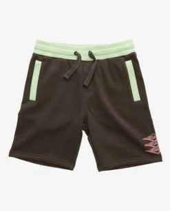 Promo 😀 Billabong Boy's United Elasticized Shorts RAVEN ❤️ -boys Sales Store abbws00129 billabongf rav frt1 1