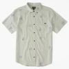Deals 😍 Billabong Boy's Sundays Mini Organic Short Sleeve 👚 Shirt CREAM 👏