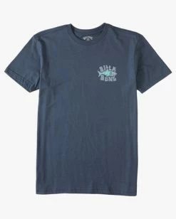 Budget 👏 Billabong Boy's Sharky Short Sleeve T-Shirt NAVY ✨ -boys Sales Store abbzt00299 billabongf nvy frt1 1