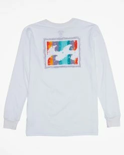 Top 10 ✔️ Billabong Boy's Crayon Wave Long Sleeve T-Shirt WHITE 👏 -boys Sales Store abbzt00317 billabongf wht bck1 1