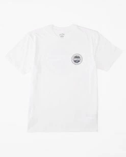 Outlet 🔔 Billabong Boys' Rotor Short Sleeve T-Shirt WHITE 🎉 -boys Sales Store abbzt00331 billabongf wht bck1 1
