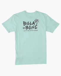 New 👍 Billabong Boys' Lounge Short Sleeve T-Shirt DUSTY BLUE ✨