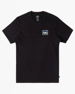 Best Pirce ⭐ Billabong Boy's Crayon Wave T-Shirt BLACK 🧨 -boys Sales Store abbzt00356 billabongf blk bck1 1