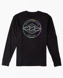 Deals 🔥 Billabong Boy's Rotor Diamond Long Sleeve T-Shirt BLACK 🔔