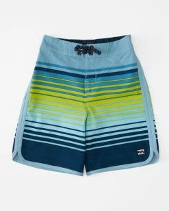Flash Sale 👍 Billabong Boys' (2-7) '73 Stripe Pro Boardshorts 14" HAZE 💯 -boys Sales Store abtbs00125 billabongf haz frt1 1