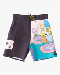 Hot Sale 🛒 Billabong Boys' (2-7) The Simpsons Family Couch Pro Boardshorts 13" BLACK 🤩