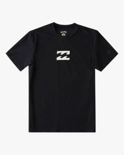 Best Pirce 🥰 Billabong Boys' (2-7) All Day Wave Loose Fit Short Sleeve Surf Tee NAVY 🎁 -boys Sales Store abtwr00100 billabongf blk frt1 1