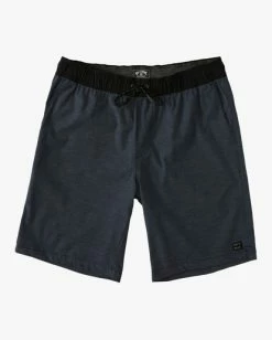 Top 10 🌟 Billabong Boys' (2-7) Crossfire Elastic Waist Shorts 13" ASPHALT 👏 -boys Sales Store abtws03001 billabongf nvy frt1 1
