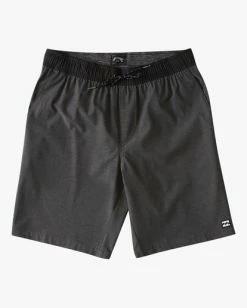Best Sale 🧨 Billabong Boy's (2-7) Crossfire Elastic Submersible Shorts 13" GREY ✨ -boys Sales Store abtws03007 billabongf alt frt1 1