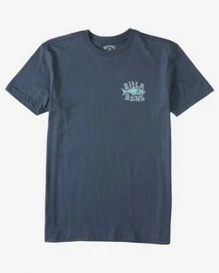 Coupon 🧨 Billabong Boy's (2-7) Sharky Short Sleeve T-Shirt NAVY 😍 -boys Sales Store abtzt00222 billabongf nvy frt1 1