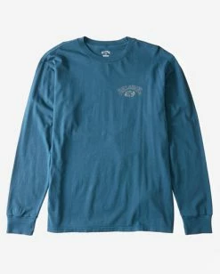 Best Pirce 🔥 Billabong Boys' (2-7) Theme Arch Long Sleeve T-Shirt NAVY 👏 -boys Sales Store abtzt00247 billabongf nvy bck1 1
