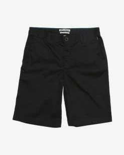 Discount ✨ Billabong BBG Chino Shorts BLACK 🎉 -boys Sales Store b230nbra billabongf blk frt1 1
