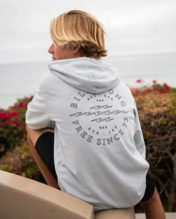 Flash Sale 👍 Billabong Boy's Big Wave Dan Pullover Hoodie SMOKE BLUE 🌟 -boys Sales Store ubbft00101 billabongl smb frt1 1