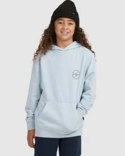 Flash Sale 👍 Billabong Boy's Big Wave Dan Pullover Hoodie SMOKE BLUE 🌟 -boys Sales Store ubbft00101 billabongw smb frt1 1