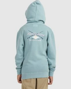 Outlet 🥰 Billabong Boy's Bong Days Pop Pullover Hoodie LIGHT MARINE 😉 -boys Sales Store ubbft00106 billabongw ble0 bck1 1