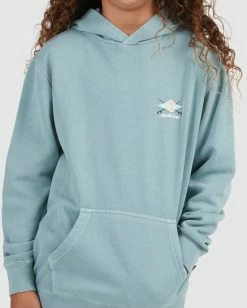 Outlet 🥰 Billabong Boy's Bong Days Pop Pullover Hoodie LIGHT MARINE 😉 -boys Sales Store ubbft00106 billabongw ble0 dtl1 1