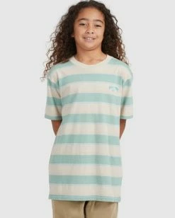 Coupon ❤️ Billabong Boy's Hector Stripe Short Sleeve T-Shirt CHINO ✨ -boys Sales Store ubbkt00102 billabongw chi frt1 1