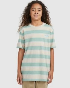 Coupon ❤️ Billabong Boy's Hector Stripe Short Sleeve T-Shirt CHINO ✨ -boys Sales Store ubbkt00102 billabongw chi frt2 1