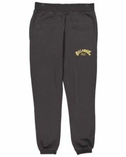 Buy 😀 Billabong Boy's Core Arch Track Sweatpants LIGHT GREY HEATHER 🌟 -boys Sales Store ubbnp00101 billabongf blk frt1 1
