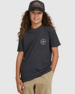 Best reviews of 🎁 Billabong Boy's Big Wave Dan Short Sleeve T-Shirt BLACK 🤩 -boys Sales Store ubbzt00117 billabongw blk frt1 1