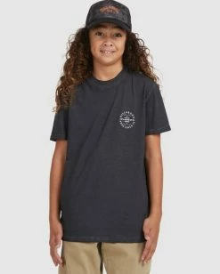 Best reviews of 🎁 Billabong Boy's Big Wave Dan Short Sleeve T-Shirt BLACK 🤩 -boys Sales Store ubbzt00117 billabongw blk frt2 1