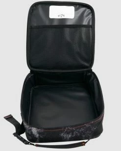 Best Sale ❤️ Billabong Boy's (2-7) Groms High Tide Lunch Box BLACK 💯 -boys Sales Store ubtaa00106 billabongp blk dtl1 1