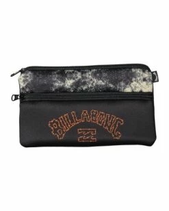Buy 😍 Billabong Boy's (2-7) Groms Pencil Case BLACK ⌛ -boys Sales Store ubtaa00107 billabongf blk frt1 1